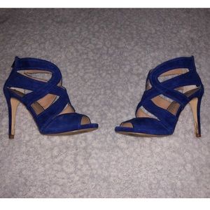 Steve Madden Blue Suede Heels